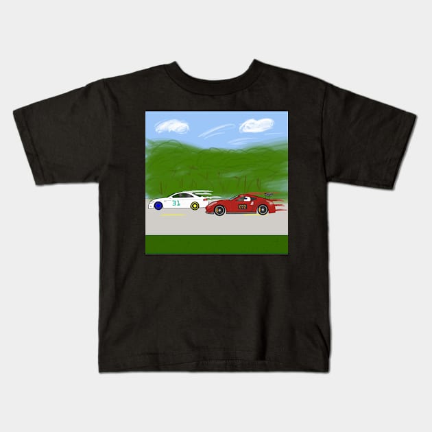 Hypefactory Street Racing Kids T-Shirt by WalkDesigns